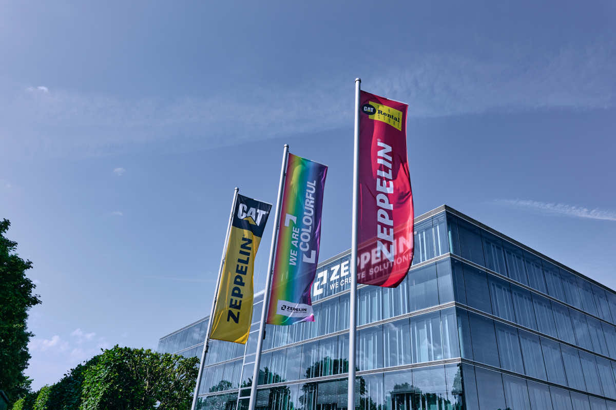 Raising the rainbow flag represents the many different initiatives and programs around the theme of diversity